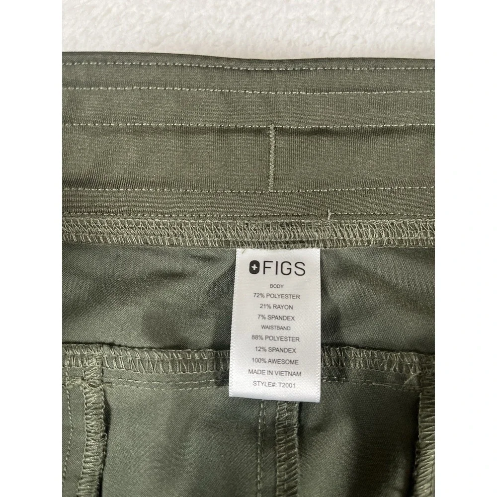 Figs T2001 Olive Green Cargo Straight Leg Scrub Pants Mens Sz XXL Medical
